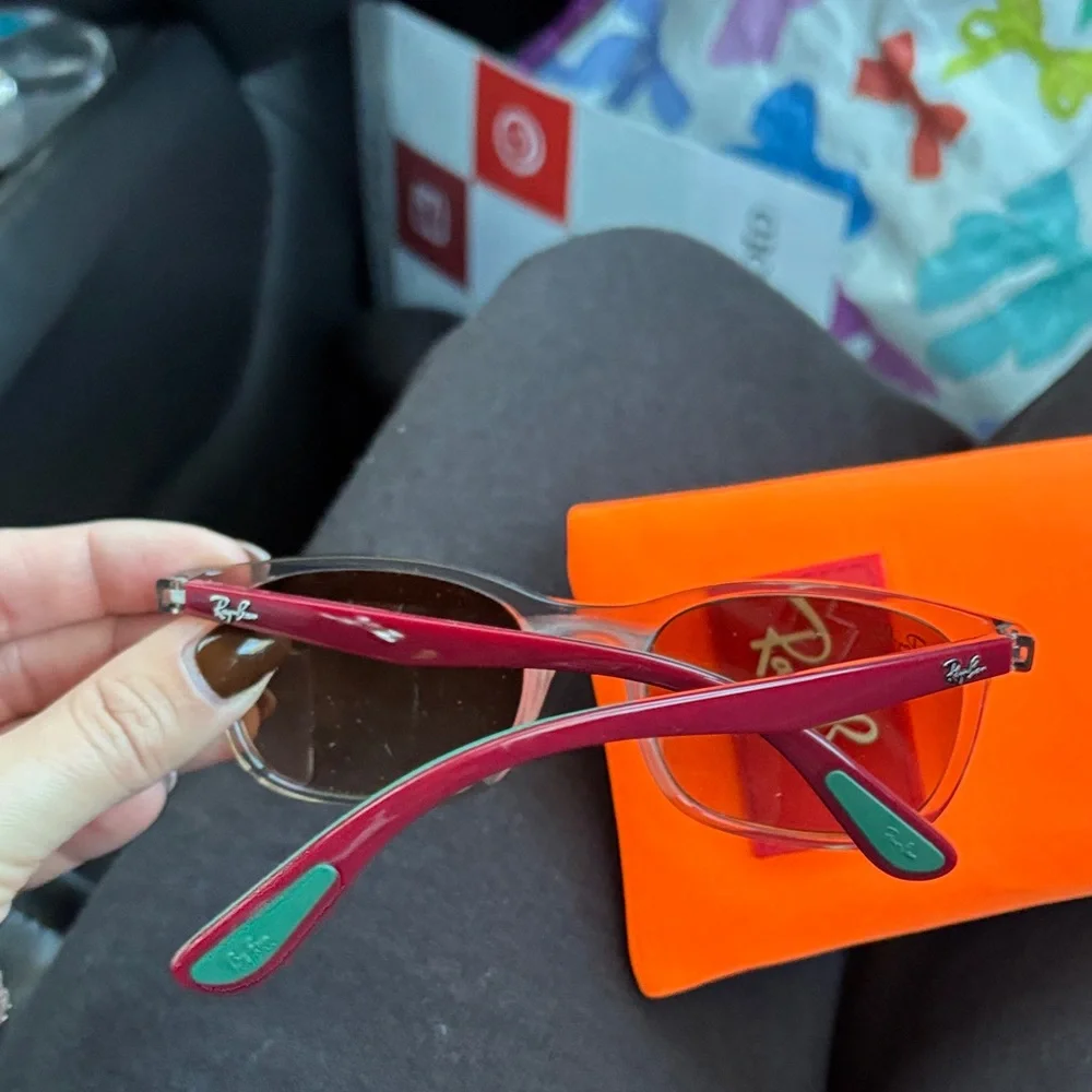 Kids Ray-Ban Sunglasses with Orange Case
